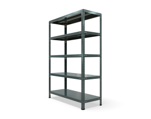 Стеллаж металлический Нексус 1000, 1500х1000х300 мм, 5 полок, серый графит_2