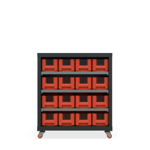 Кассетница двусторонняя Модуль Бокс 300 с ящиками 300х117х90 (BOX_3109_R) на бимобильном основании_1