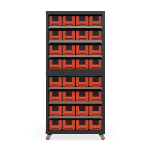 Кассетница двусторонняя Модуль Бокс 300х2 с ящиками 300х117х90 (BOX_3109_R) на бимобильном основании_1