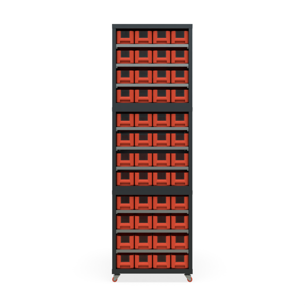 Кассетница двусторонняя Модуль Бокс 300х3 с ящиками 300х117х90 (BOX_3109_R) на бимобильном основании
