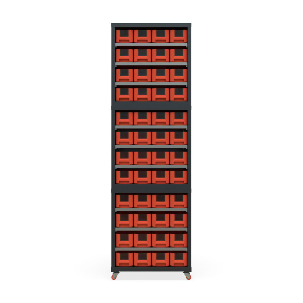 Кассетница Модуль Бокс 300х3 с ящиками 300х117х90 (BOX_3109_R) на мобильном основании