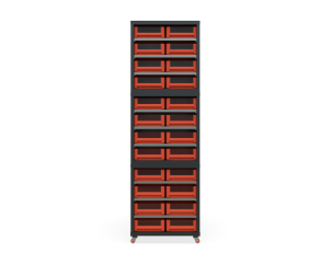 Кассетница двусторонняя Модуль Бокс 300х3 с ящиками 300х234х90 (BOX_3209_R) на бимобильном основании_1
