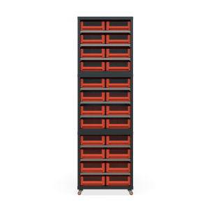 Кассетница двусторонняя Модуль Бокс 300х3 с ящиками 300х234х90 (BOX_3209_R) на бимобильном основании_1