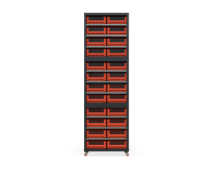 Кассетница Модуль Бокс 300х3 с ящиками 300х234х90 (BOX_3209_R) на мобильном основании_1