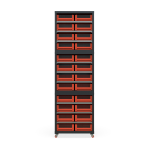 Кассетница Модуль Бокс 300х3 с ящиками 300х234х90 (BOX_3209_R) на мобильном основании_1