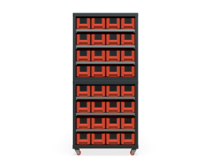 Кассетница двусторонняя Модуль Бокс 400х2 с ящиками 400х117х90 (BOX_4109_R) на бимобильном основании_1