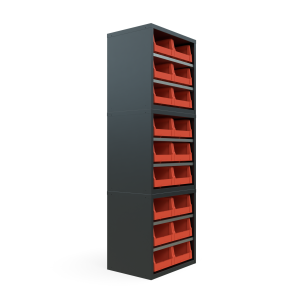 Кассетница Модуль Бокс 400х3 с ящиками 400х225х150 (BOX_1241_400_R)