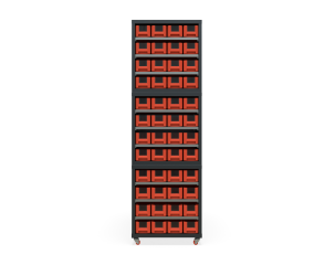 Кассетница двусторонняя Модуль Бокс 400х3 с ящиками 400х117х90 (BOX_4109_R) на бимобильном основании_1