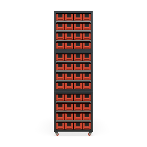 Кассетница двусторонняя Модуль Бокс 400х3 с ящиками 400х117х90 (BOX_4109_R) на бимобильном основании_1
