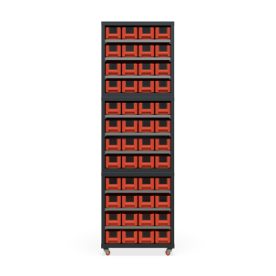 Кассетница Модуль Бокс 400х3 с ящиками 400х117х90 (BOX_4109_R) на мобильном основании_1