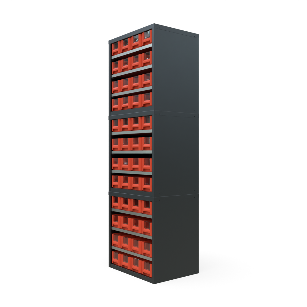 Кассетница Модуль Бокс 400х3 с ящиками 400х117х90 (BOX_4109_R)