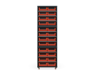 Кассетница Модуль Бокс 400х3 с ящиками 400х234х90 (BOX_4209_R) на мобильном основании_1