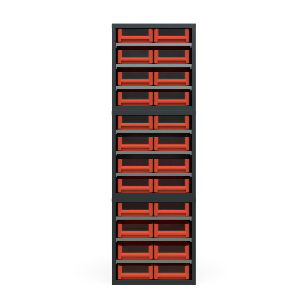 Кассетница Модуль Бокс 400х3 с ящиками 400х234х90 (BOX_4209_R)