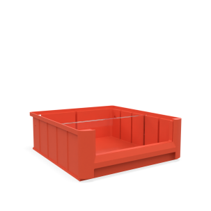 Контейнер пластиковый HONEYCOMB, 400х117х90, красный
